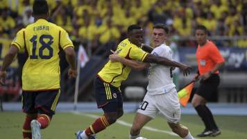 Video: El último partido entre Uruguay y Colombia terminó con un gol sobre el final