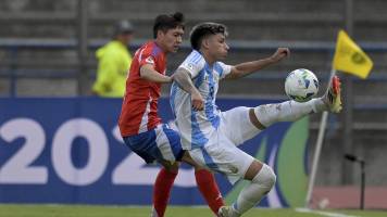 Argentina venció a Chile en la fase final del campeonato Sudamericano sub-20