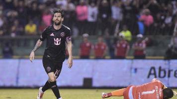 Messi guía al Inter Miami en goleada al Olimpia de Honduras en amistoso