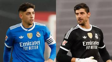 Real Madrid confirma bajas de Valverde y Courtois por lesiones musculares