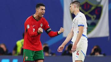 Video: El provocativo grito de gol de Cristiano en la victoria de Portugal ante República Checa