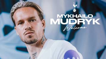 Tottenham concreta la cesión del delantero ucraniano Mykhailo Mudryk