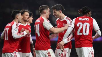 Arsenal acaba líder de la fase liga de Champions tras vencer al Kairat Almaty