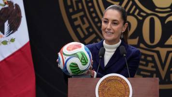 Presidenta de México asegura que no hay “ningún riesgo” de cara al Mundial