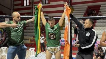 El boliviano Berty Arce logra título internacional en la Gala Sudamericana de Kick Boxing