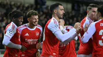 Arsenal estira su liderato en la Champions tras vencer por goleada a Brujas