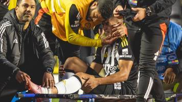 Imágenes sensibles: La durísima lesión de un jugador de Mineiro ante Bolívar
