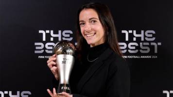 Aitana Bonmatí gana por segundo año seguido el The Best en el fútbol femenino