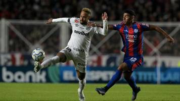 San Lorenzo y el Santos de Neymar firman un empate en el Nuevo Gasómetro