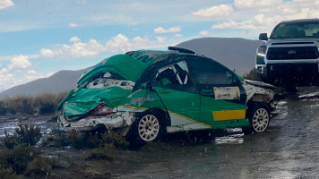 Video: Así fue el aparatoso accidente que sufrió un piloto de rally en Oruro 