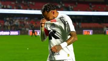 Video: Neymar se retiró llorando de la cancha tras goleada que sufrió Santos