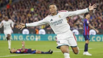 Mbappé alcanza los 100 goles en el Real Madrid con su doblete ante Barcelona