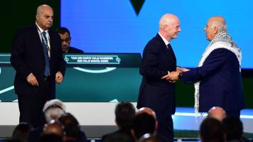 Presidente de la Federación Palestina rechazó saludar a dirigente de Israel en congreso de FIFA