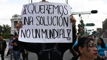 Mundial: Movilizaciones en México bloquean los ingresos al estadio Azteca
