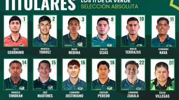 Alineación confirmada: Este es el onceno titular de la selección boliviana para enfrentar a Perú