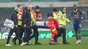 De terror: El duro rodillazo en la cabeza que recibió un futbolista en Italia