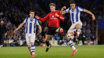 Real Sociedad salva un empate ante Manchester United en Europa League