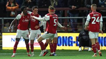 Arsenal cae en penales en Copa de la Liga ante el modesto Fleetwood Town