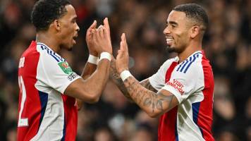 Gabriel Jesús lleva al Arsenal a la semifinal de la Copa de la Liga