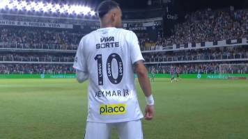 Neymar debuta en Santos: ingresó para jugar el segundo tiempo ante Botafogo RP 