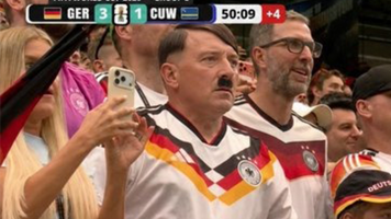 Hincha alemán revoluciona las redes por sorprendente parecido con Hitler
