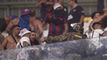 San Lorenzo reclama a Conmebol por agresiones a sus hinchas en Brasil