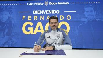 Fernando Gago fue presentado como nuevo entrenador de Boca