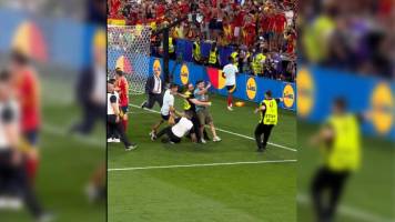 Video: Lesionaron a Morata en el festejo de España tras pasar a la final de la Euro 