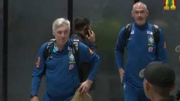 La ‘Canarinha’ llegó a Santa Cruz a la cabeza de Ancelotti para el duelo con Bolivia