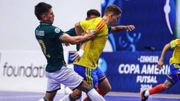 Futsal: Bolivia sufre tercera caída en la Copa América tras caer con Colombia