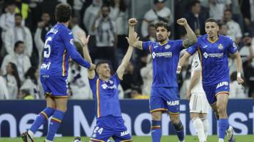 Getafe noquea al Real Madrid y vuelve a festejar un triunfo en el Bernabéu después de 18 años