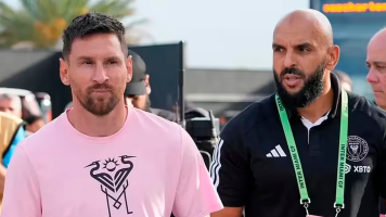 ¡Se olvidó de Messi!: Guardaespaldas se puso a jugar con la pelota en el entrenamiento del Inter Miami 
