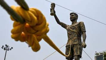 Retirarán estatua gigante de Leo Messi en la India por cuestiones de seguridad