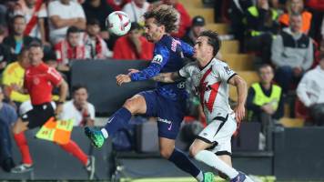 El Rayo Vallecano frena la levantada del Atlético Madrid en la Liga de España