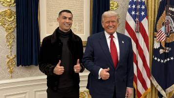Visita de Cristiano a Donald Trump en la Casa Blanca causa revuelo ‘Mundial’