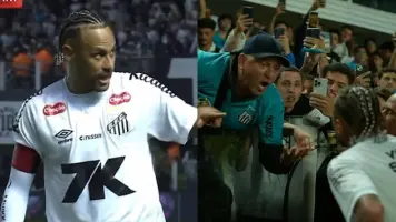 Video: Neymar explota contra hinchas por el mal momento del Santos en Brasil