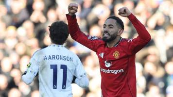 Matheus Cunha rescata un punto para el Manchester United en su visita a Leeds