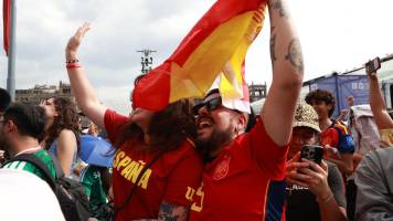 Gritos de alegría y bocinazos en Madrid por el título de España en el Mundial