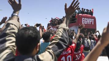 Los ‘Faraones’ son recibidos como héroes en su regreso a Egipto tras el Mundial