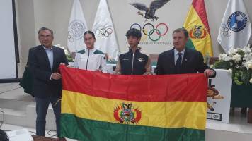 Iriarte y Tordoya serán los abanderados de Bolivia para los JJOO de la Juventud Dakar 2026