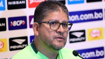 Villegas dice que Bolivia va tranquila al repechaje tras goleada ante Trinidad y Tobago
