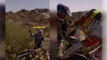 Video: Mientras todos lo ignoraban, Daniel Nosiglia se solidariza y ayuda a otro piloto en el Dakar 2025