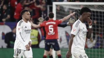 Osasuna tumba al Madrid en el minuto 90 y deja el liderato a merced del Barça