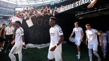 El Real Madrid aterrizó en Nueva York luego de dos horas de retraso por una tormenta tropical