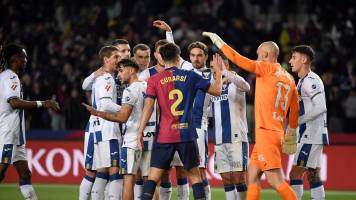 El líder Barcelona pierde 1-0 en casa ante el Leganés