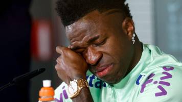 Vinicius Jr llora tras escuchar un mensaje de su abuela previo al partido con Japón