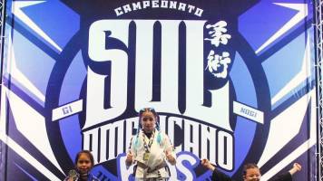 Inspirador, la boliviana Francielly Ruiz se consagró campeona de Jiu Jitsu en el Sul Americano Kids en Brasil 