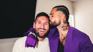 ¡Messi fue al concierto de Maluma en Miami y se robó el show!