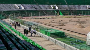 Emisarios de Conmebol llegan a Bolivia para inspeccionar el Tahuichi; se estima que las obras concluyan en octubre