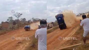 Video: Brutal accidente en el Rally Amazónico de Pando